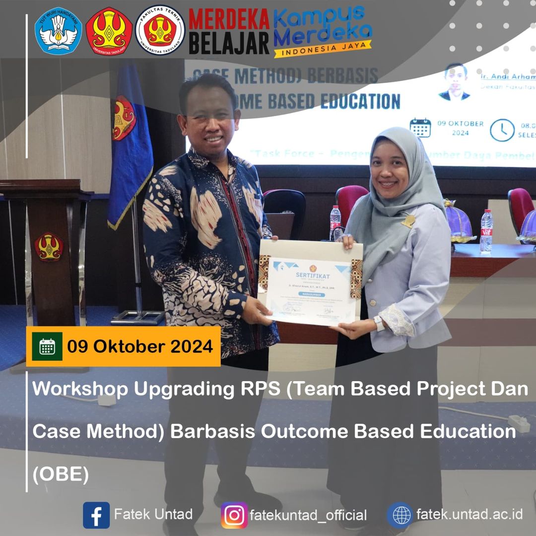 Workshop Upgrading RPS (Team Based Project Dan Case Method) Barbasis Outcome Based Education (OBE)