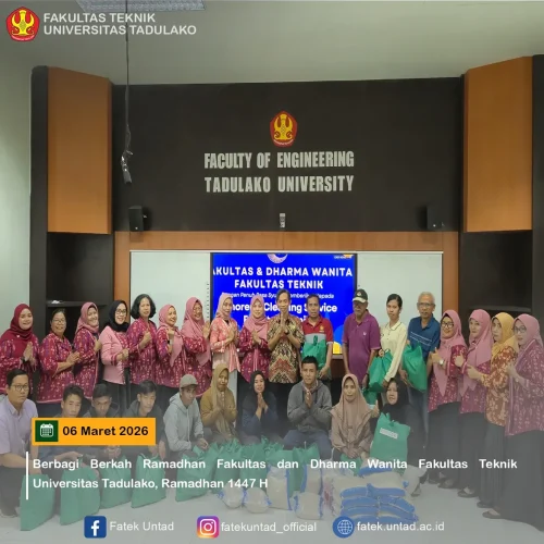 Fakultas Teknik UNTAD Gelar Berbagi Berkah Ramadan 1447 H