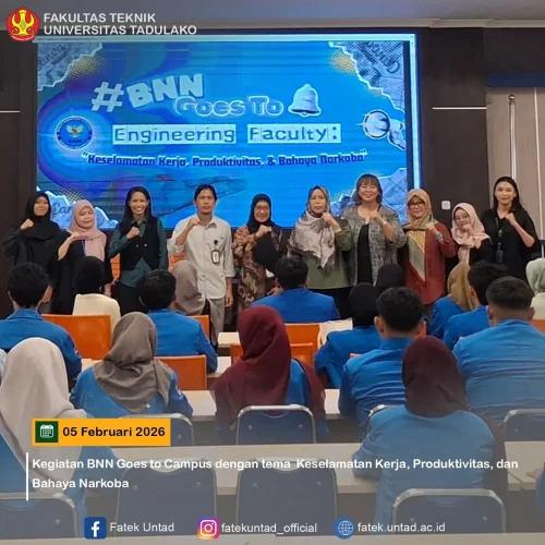 BNN Goes to Campus Hadir di Fakultas Teknik UNTAD, Bahas Keselamatan Kerja, Produktivitas, dan Bahaya Narkoba