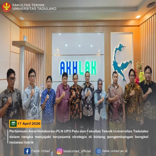 Fakultas Teknik UNTAD dan PLN UP3 Palu Jajaki Kolaborasi Pengembangan Bengkel Instalasi Listrik